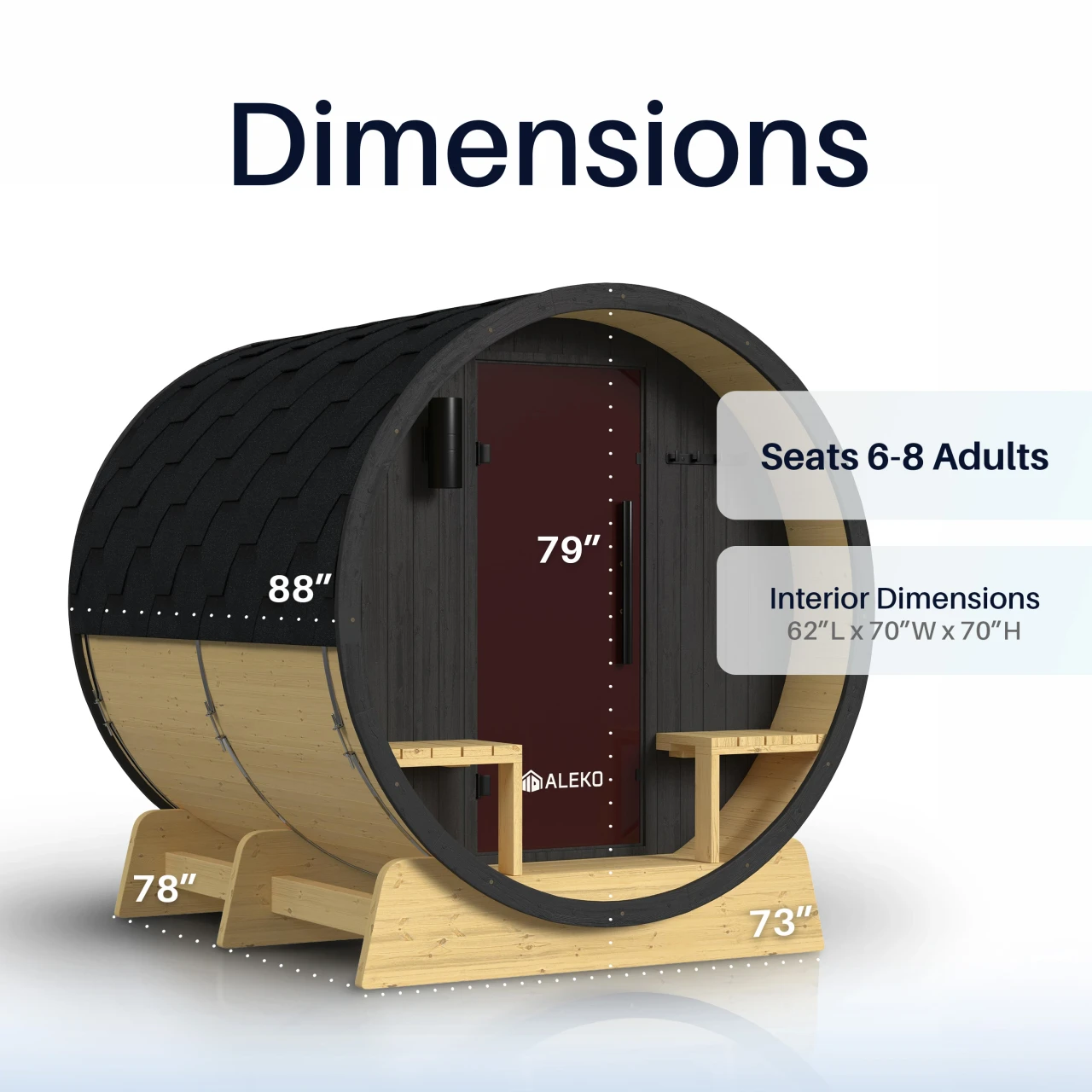 Anémona barrel sauna 6