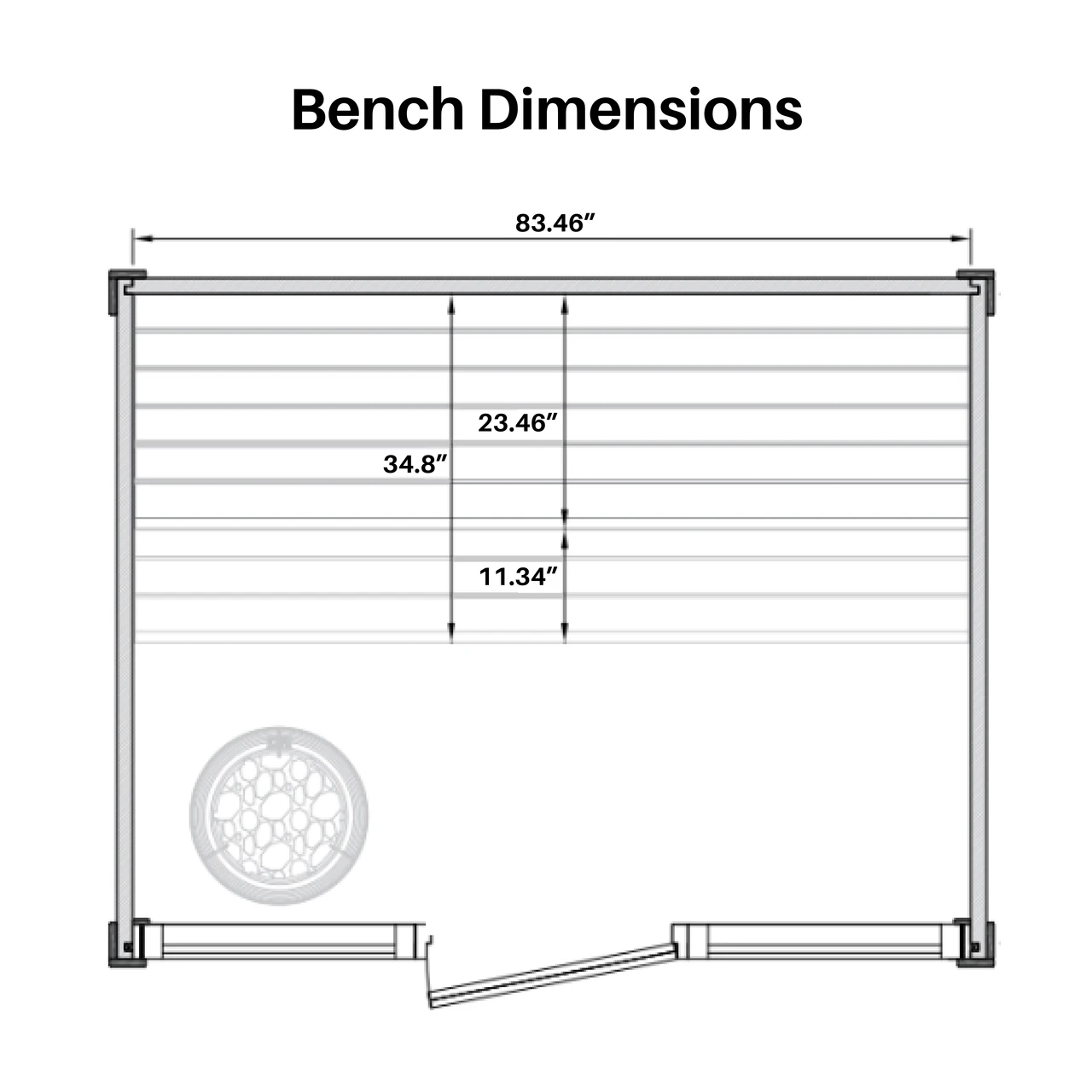 Aris bench dimensions