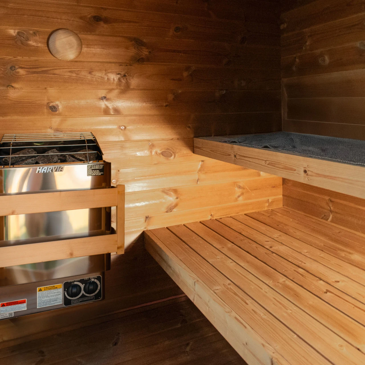 Aris sauna interior view