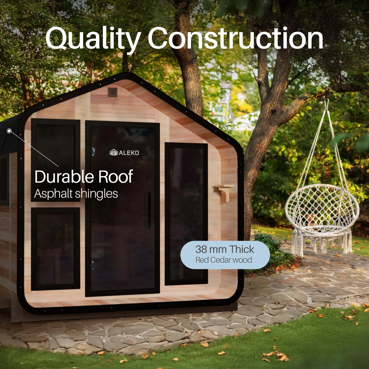 Bluet sauna construction quality