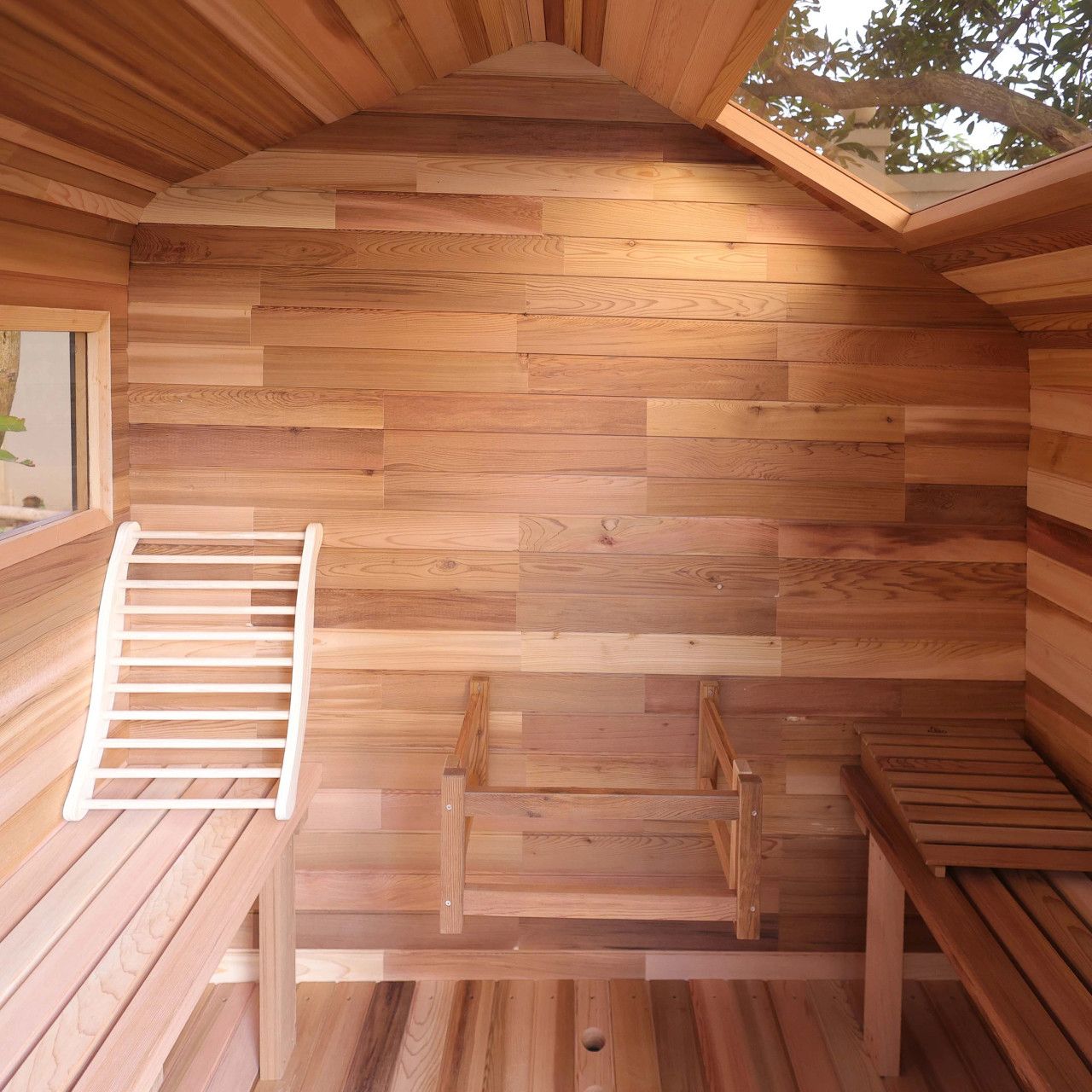 Bluet sauna interior view
