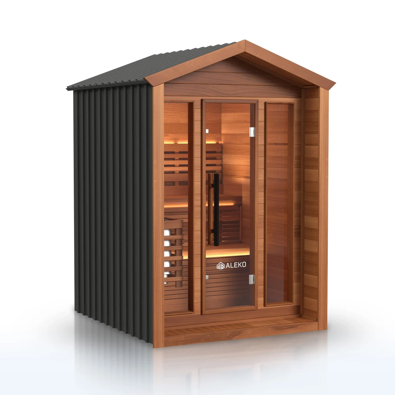 Fiesta sauna side view