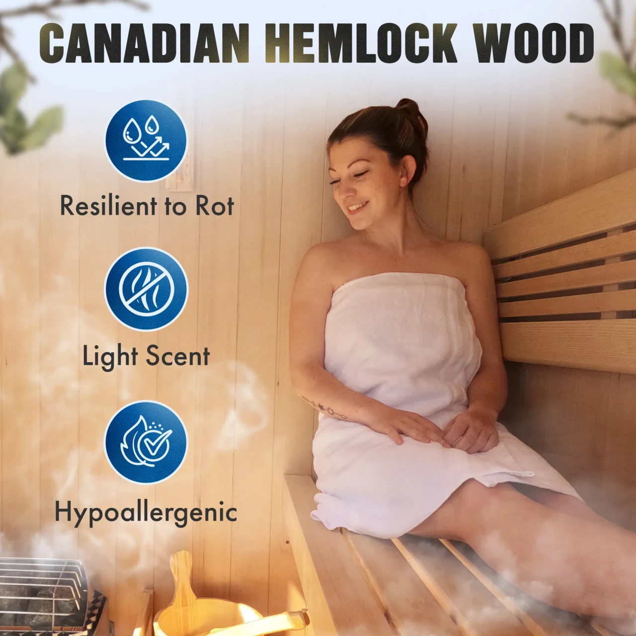 Hemlock indoor sauna 8