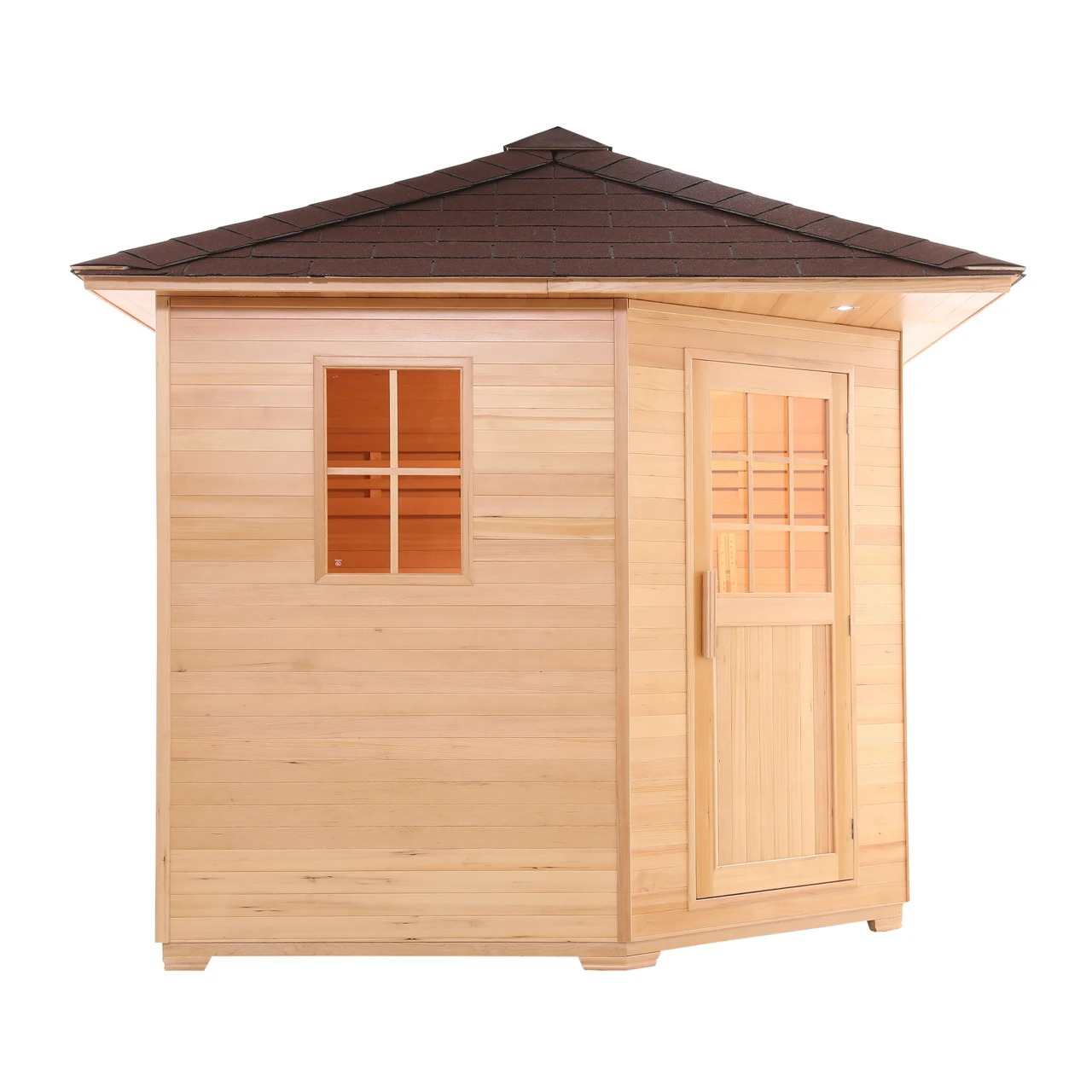 Hemlock Cabin sauna interior view