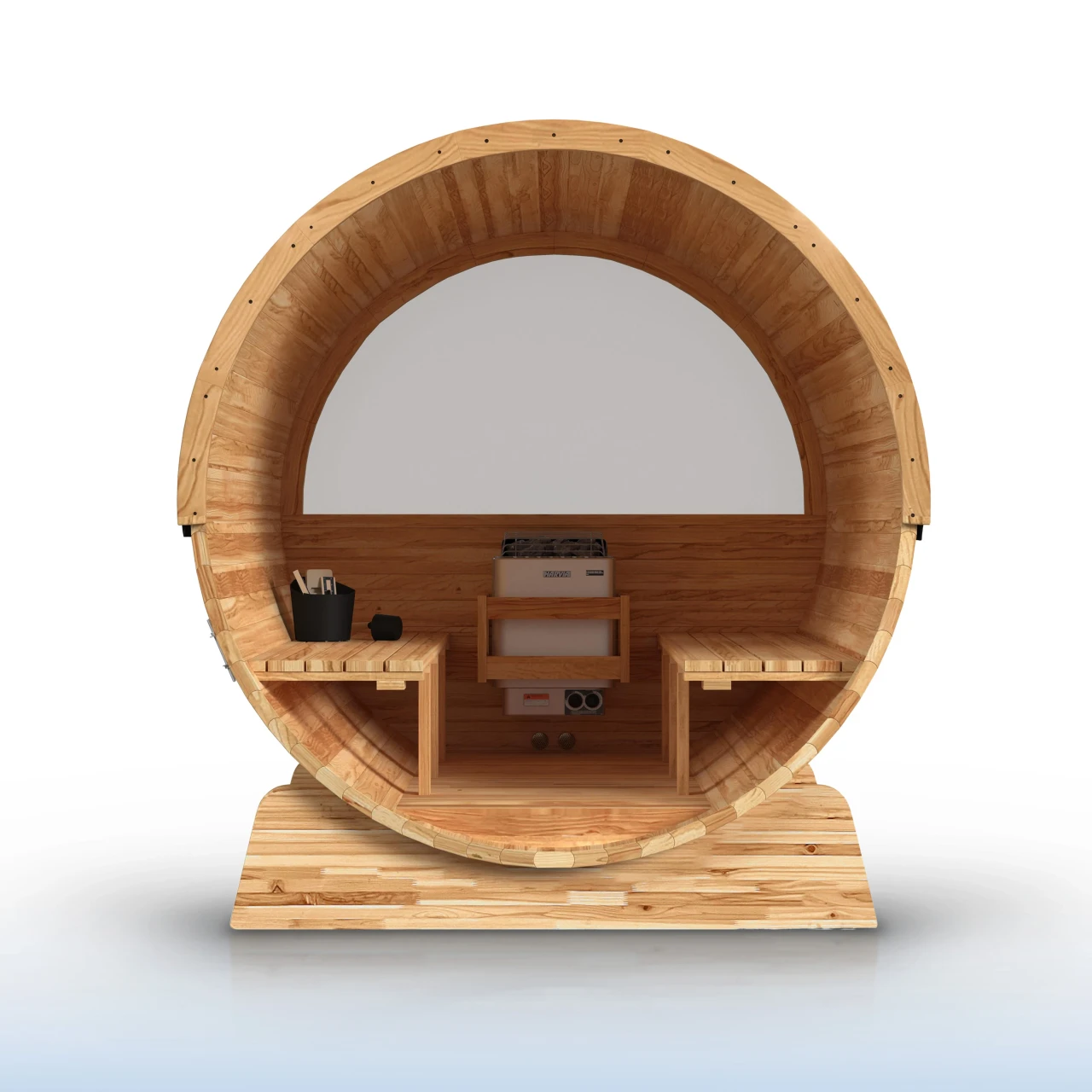 Liatris barrel sauna detail